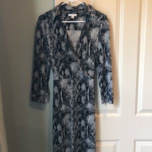 Snake Print “Wrap” dress